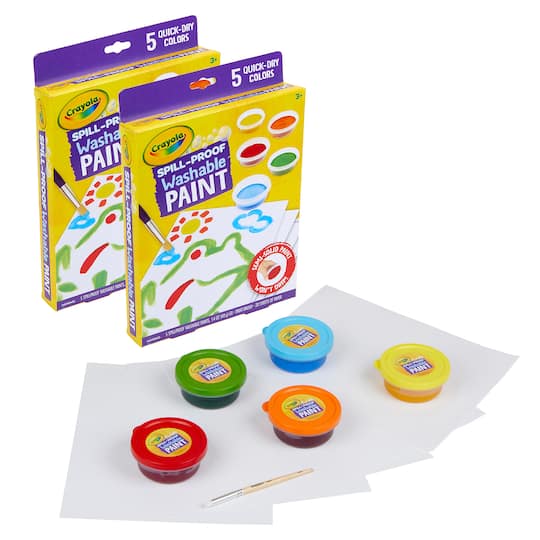Crayola® Spill-Proof Washable Paint Kits, 2ct.